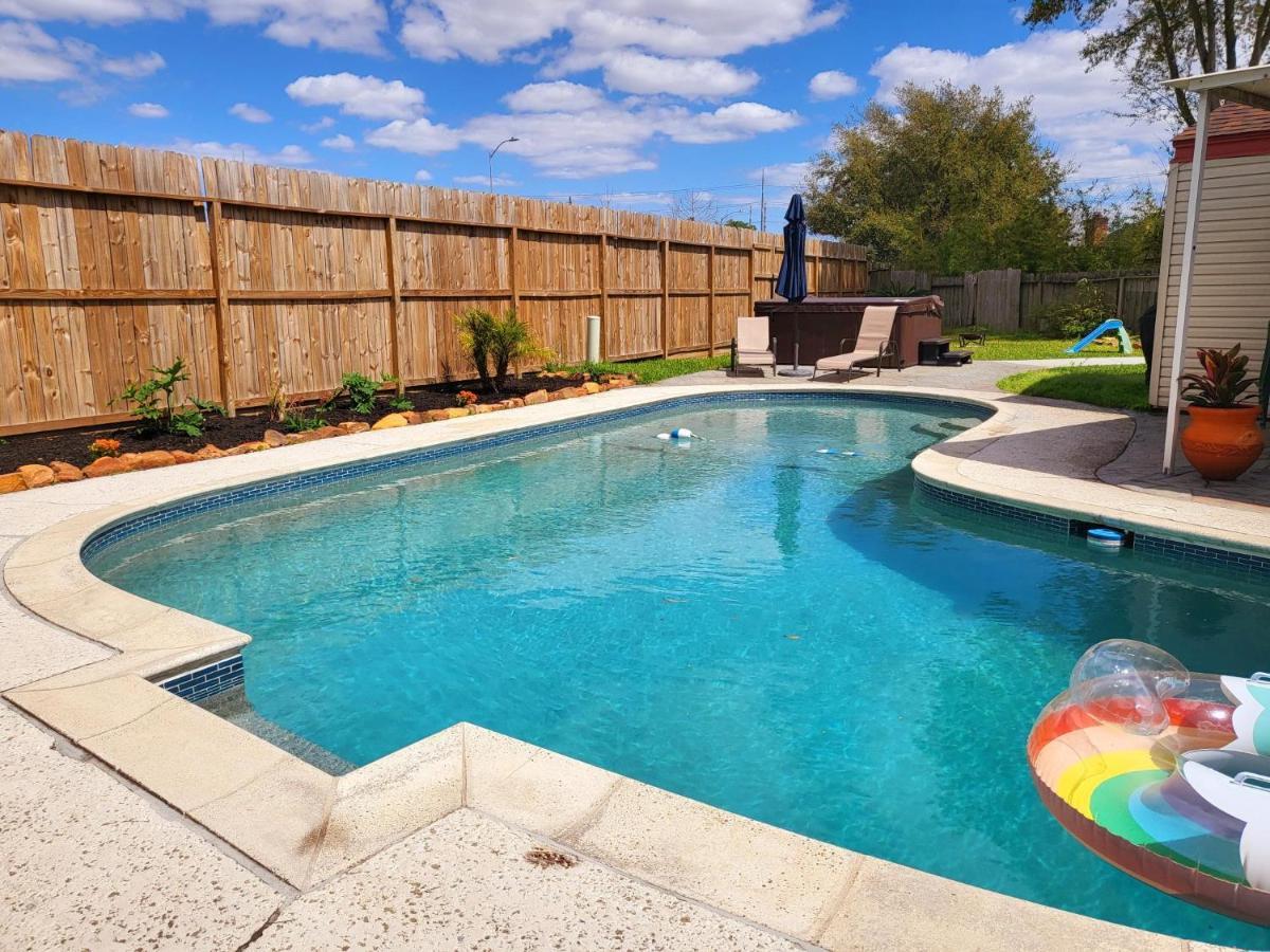 1976Houstongem Luminous Pvtpool & Hottub Dt20Mins For Lrg Families 6Beds 2Bath Villa Dış mekan fotoğraf